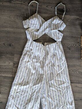 Striped jumpsuit
